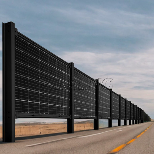 Vertical solar fence ground mount